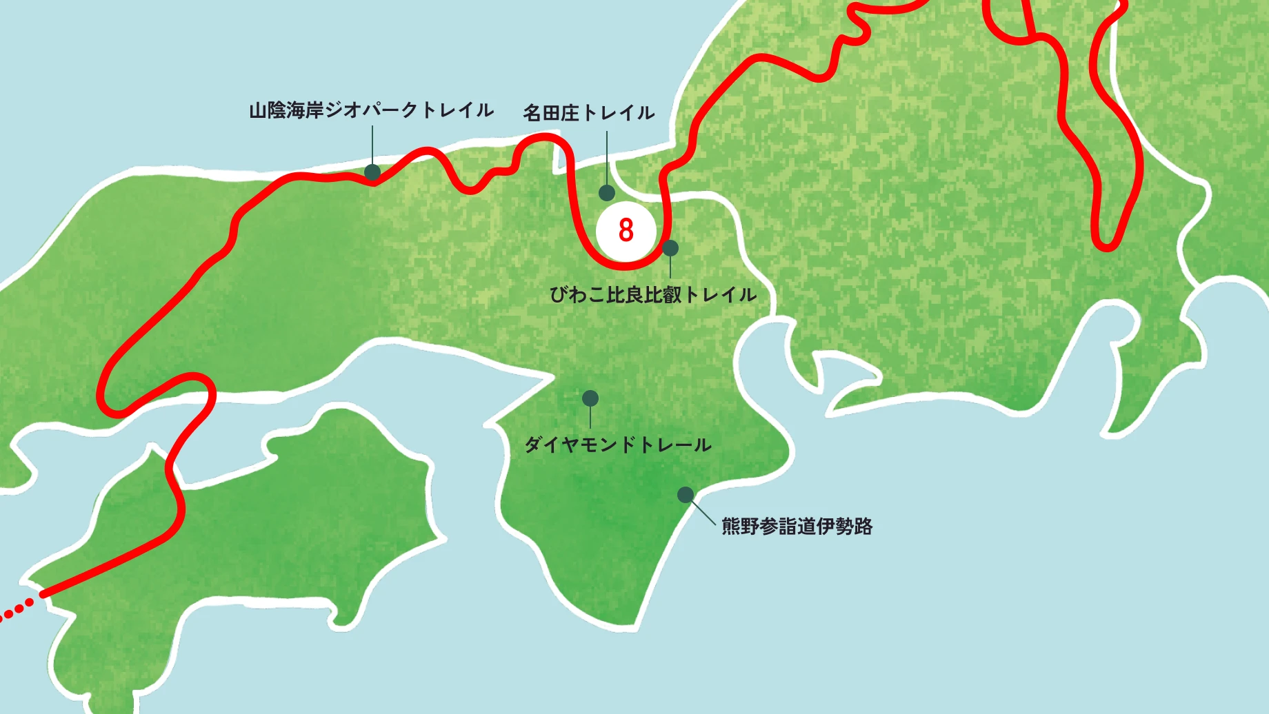 近畿エリアのルートサムネイル